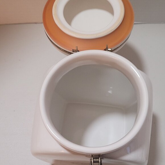 VTG Coffee Canister White EUROPEAN COFFEEHOUSE Victor Th Engwall & Co Collection - Picture 6 of 15